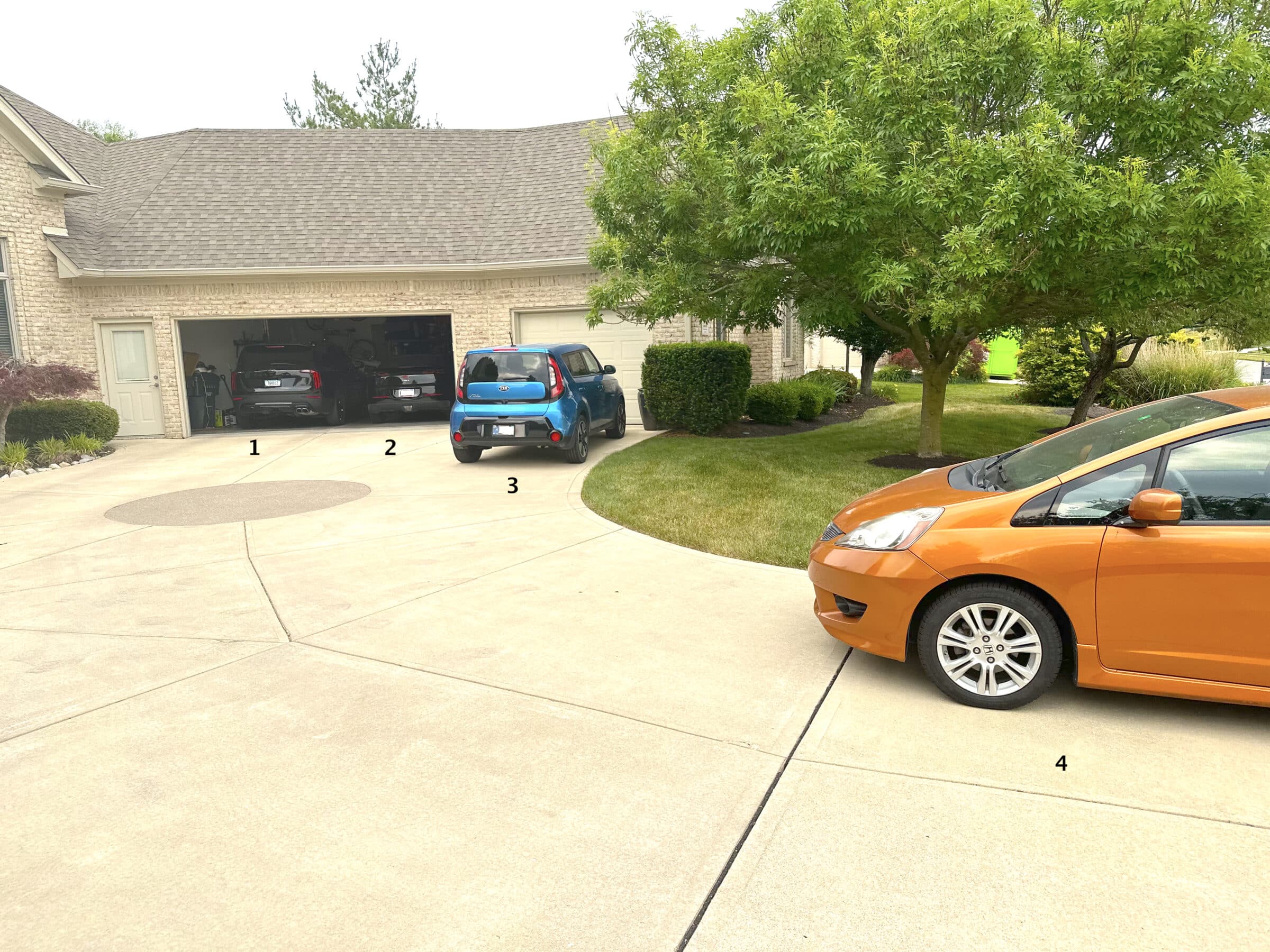 Jeff Ready shows off four Car Pal cars.